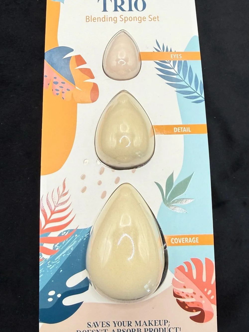 Full Face Trio Blending Sponge Set - Pink & Cream (3PK)